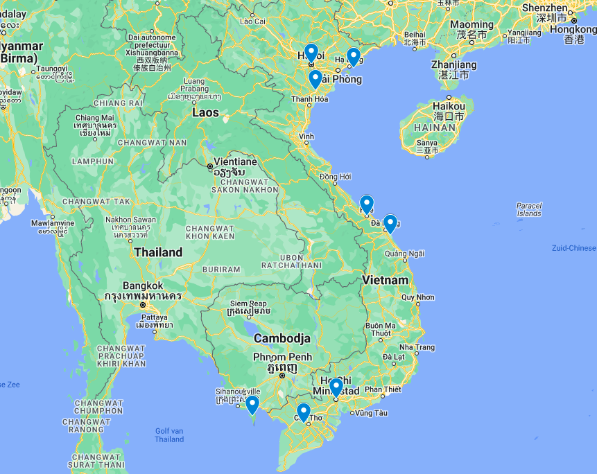 vietnam route afbeelding